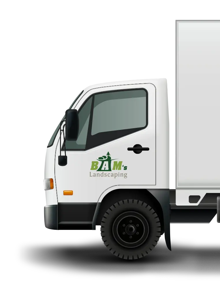 BAM'S landscaping truck in Kensington, MD